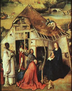 The Adoration of the Magi, central panel of the Epiphany triptych, detail